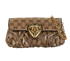 Babouska Hysteria Clutch On Chain, &pound;210, Handbags, Brown, Canvas, Front view